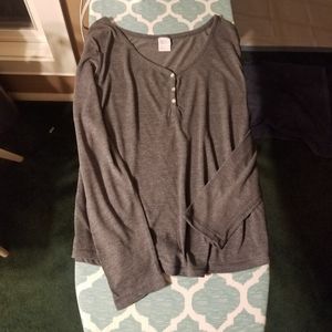 Thin gray pajama shirt